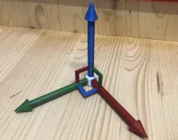 XYZ Gizmo - reference system arrows [with Fusion 360 source]