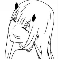 Zero Two stencil 4