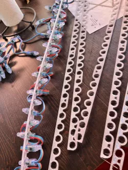 ZigZag Sideways Pixel Strip for WS2811 Pixel Nodes