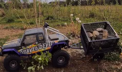 1:10 scale offroad utility trailer (mesh sides) for rc crawler
