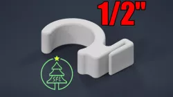 1/2" PVC Pipe to Soffit Trim Clip