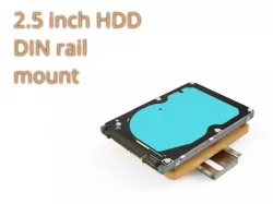 2.5 inch HDD DIN rail mount