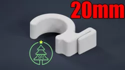 20mm PVC Pipe to Soffit Trim Clip
