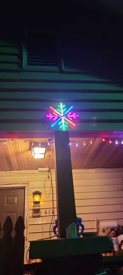 3D printed snowflake for 10mm LED strips