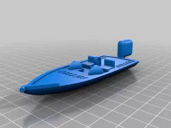 Bass Boat Ornament