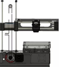 Belted Z-axis for MP select mini and similar.