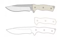 Bowie Knife Template