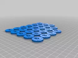 Catan Number Tokens