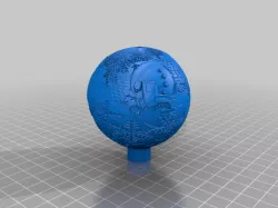 Christmas lithophane ball