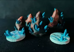 Crystal bases and rocks