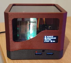 Custom Raspberry Pi 4 Build - Mini Box Server with Ice Tower Cooler, OLED Status Display and Argon One Extender Board