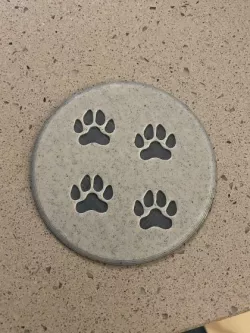 Dog paws coaster