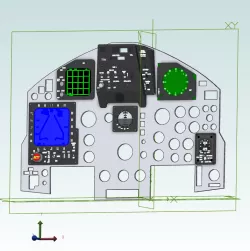 F15 C cockpit panel