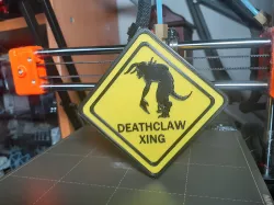 Fallout Deathclaw Xing Sign