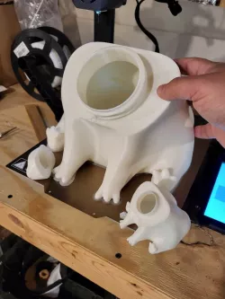 Fred The Frog Butt Thicc Hollow Container With Screw-on Lid