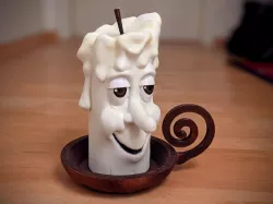 Funny Cartoon Christmas Candle ( no 1 of 4)