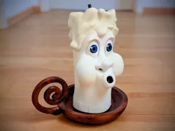 Funny Cartoon Christmas Candle ( no 2 of 4)