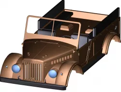 GAZ 69 body fit on Traxxas TRX-4 chassis