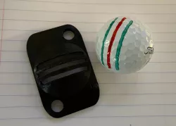 Golf ball alignment tool. Three Line / Tri-Line (Easy Print)