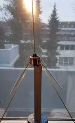 Groundplane 45° 2m antenna mast adapter