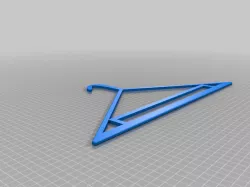 Hangar with pants loop