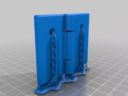 Hinge 50x25mm 10mm hinge prints in place