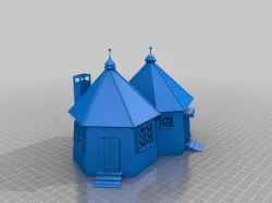 House inspired by Hagrid's Huts from the Harry Potter series