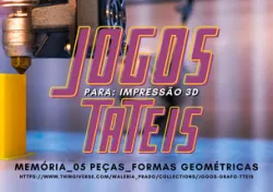 IMP. 3D - JOGO DA MEMÓRIA GRAFO-TÁTIL (5PÇS - FORMAS)
