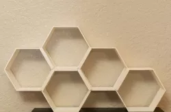 Modular Hexagon Display Shelves