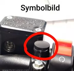 Motorcycle mirror thread block-off