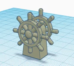 Moveable D&D Boat Steering Wheel Helm
