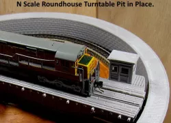 N Scale Turntable Part 4 -- Pit Walls