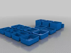 Packout 3 Draw Organiser Boxes & Inserts