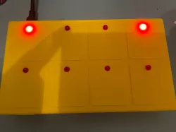 Plant Watering Reminder - Parametric Wemos D1 Case with LED holes. 