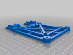 Printable Parametric VESA 75/100 Adaptor for Mounting ITX Cases with double sided wall adhesive hook