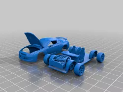 R35 GT-R separated body and chassis