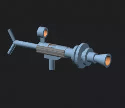 RayGun Customizable for action figure. Parametric