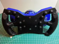 Sim racing wheel with quick release