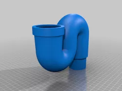 Siphon 50mm sewage drain