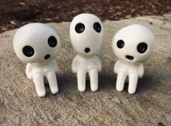 Sitting kodama ornaments