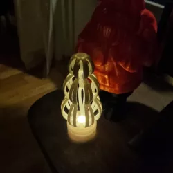 Snow man with ambient light