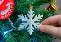 Snowflake Christmas Ornaments (3 Types) 