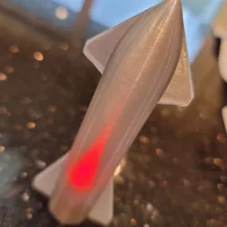 Starship Christmas Tree Ornament w LED