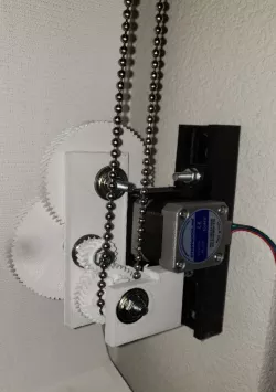 Stepper Motor Powered Ball Chain Pulley