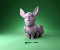 The Rock Eevee pokemon eeveelution
