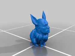 The Rock Evee Pokemon