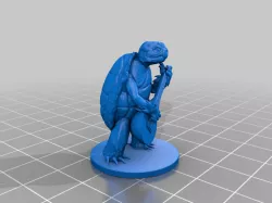 Tortle bard miniature