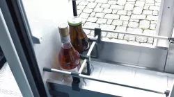 VW Grand California adjustable bottle stabilizer for the fridge