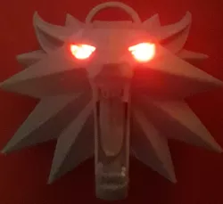 Witcher 3 Wolf Medallion with LEDs