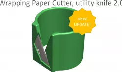 Wrapping Paper Cutter, utility knife 2.0!